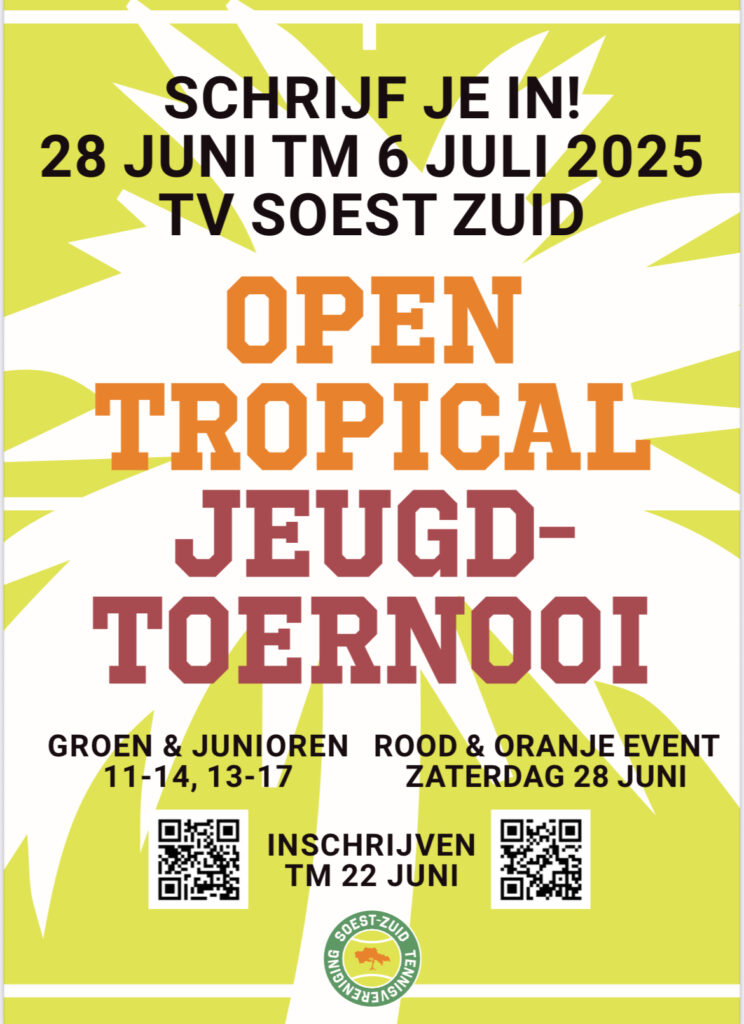 Jeugd in beweging voor tennistoernooi!