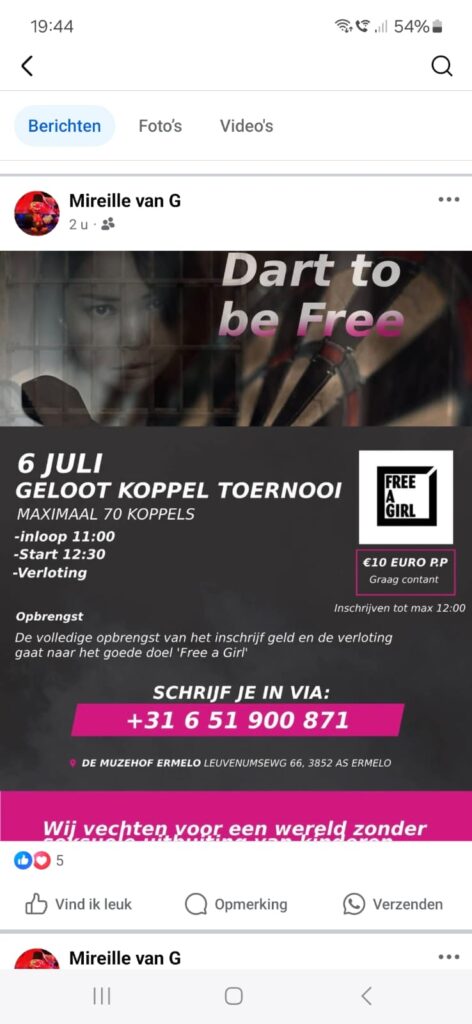Goede doel darten