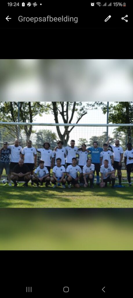 Nieuwe voetbal tenue