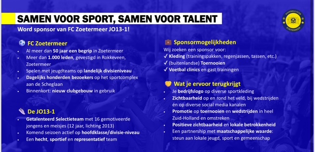 Sponsorkans FC Zoetermeer JO13-1